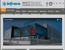 Tablet Screenshot of infraca.com